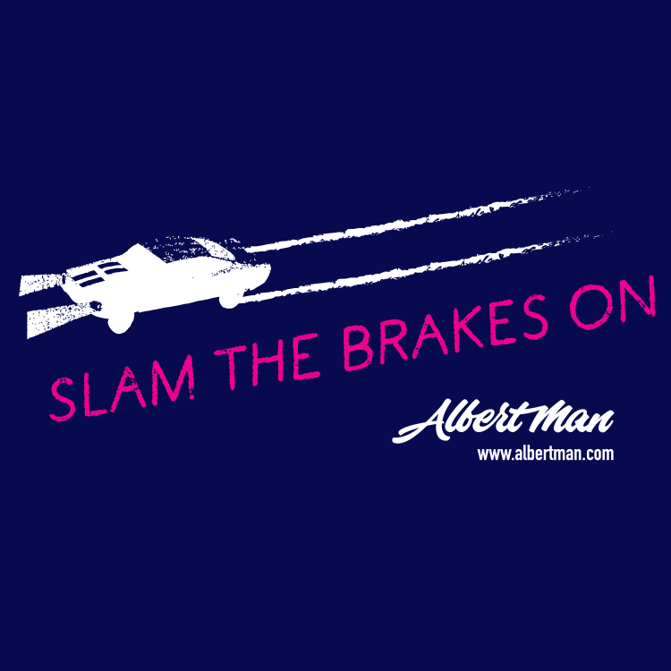 Slam the Brakes On merchandise artwork - car
